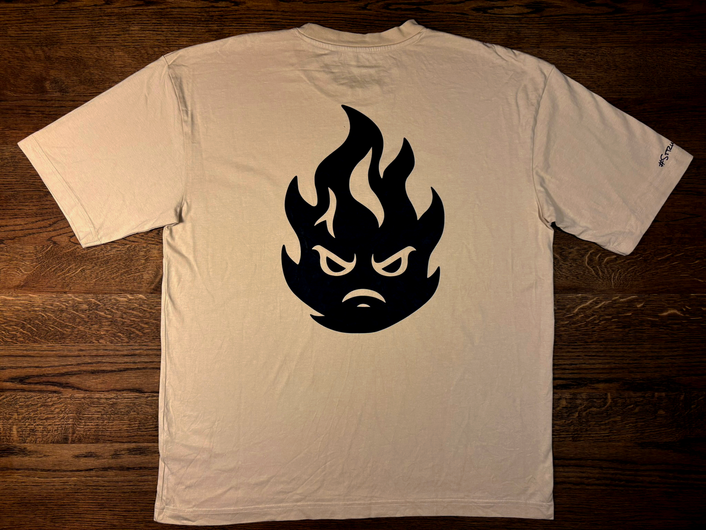 "Fueled by Fall" – Oversized T-shirt (Sand)