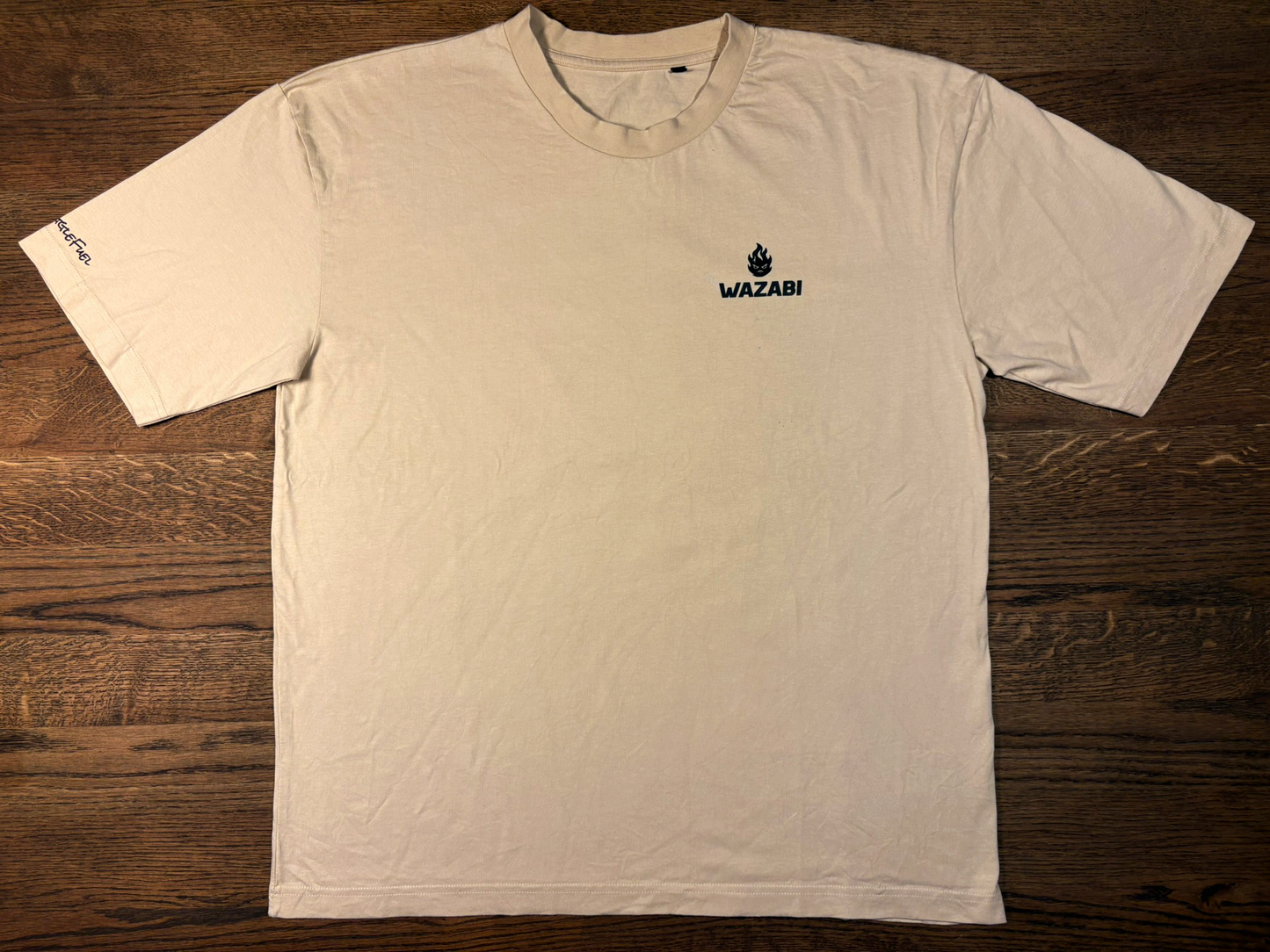 "Fueled by Fall" – Oversized T-shirt (Sand)